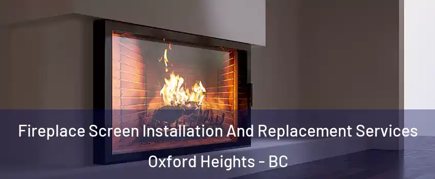 Fireplace Screen Installation And Replacement Services Oxford Heights - BC