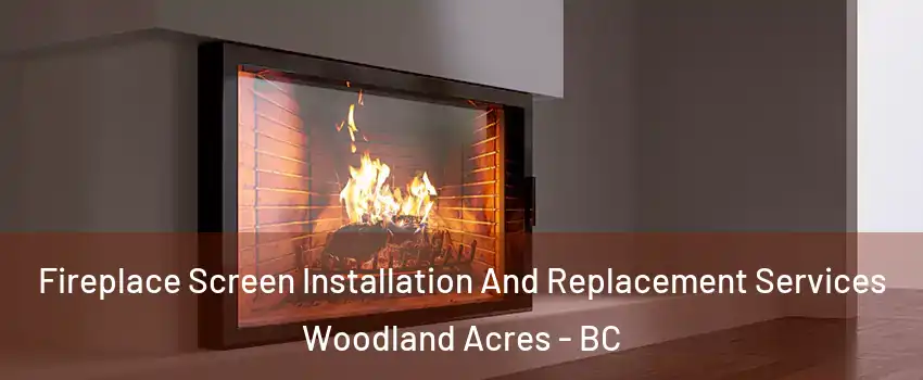 Fireplace Screen Installation And Replacement Services Woodland Acres - BC