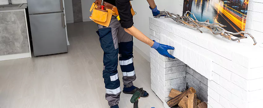 Outdoor Fireplace Restoration in Lincoln Park, British Columbia