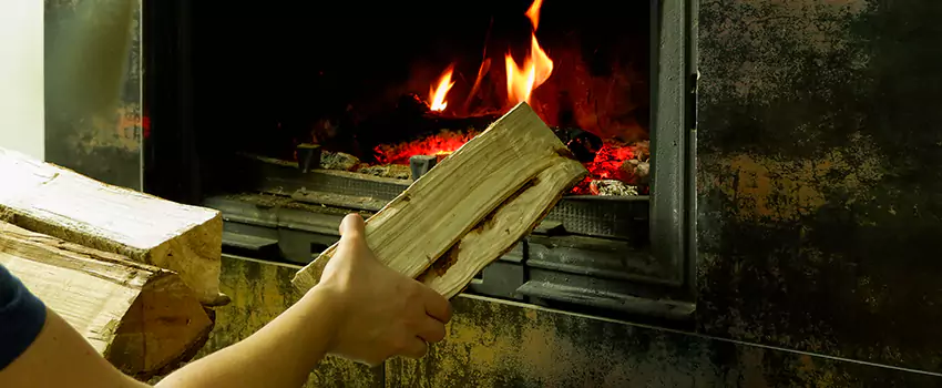 Wood Stove Heat Resistant Wall Repair in Lincoln Park, British Columbia