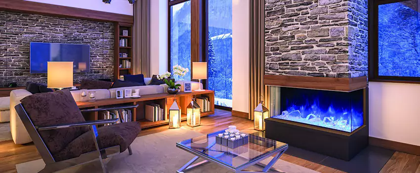 Dynamic Flame Color Fireplace Installation in Lincoln Park, BC
